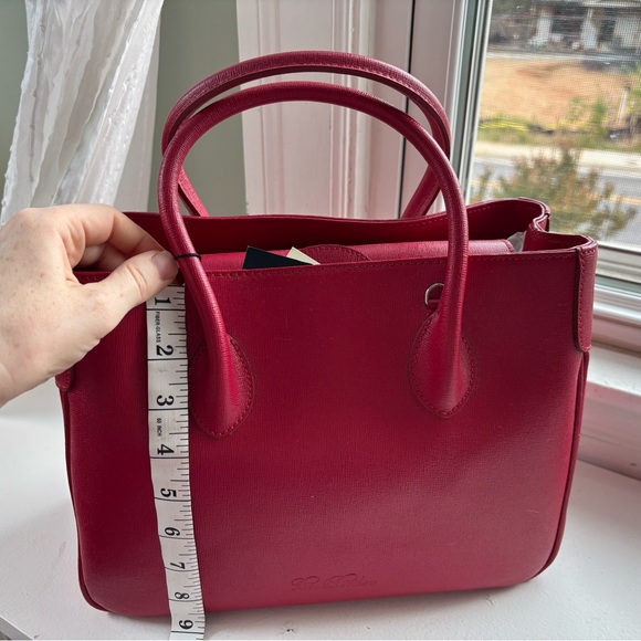 Brooks Brothers Red Leather Handbag NWT - Picture 6 of 8